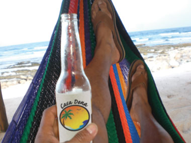 beer in a hammock