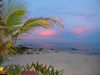 pink sunset off the patio